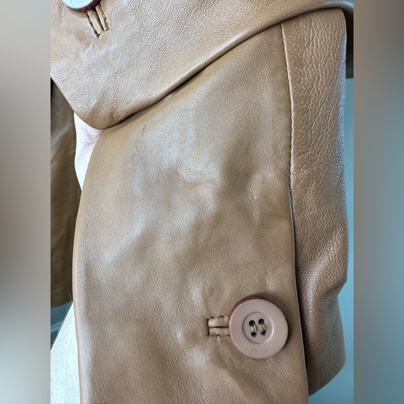 BOD & CHRISTENSEN LAMB LEATHER JACKET, COGNAC COLOR. - Picture 10 of 13